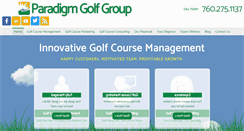 Desktop Screenshot of paradigmgolfgroup.com